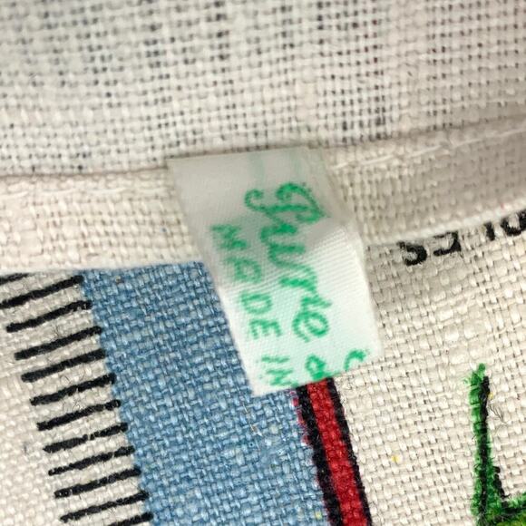 VTG NOS Souvenir Tea Towel 100% Linen Map of Australia Hand Printed Made/Poland - Picture 11 of 13